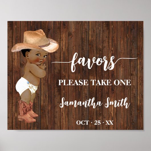 Gelieve een AA Cowboy Baby shower te nemen Poster (Voorkant)