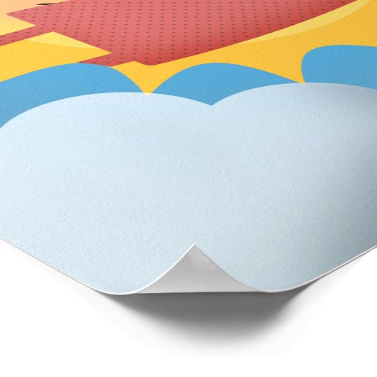 Gelieve een Face Mask Cute Sun-teken te Draag Poster (Hoek)