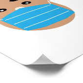 Gelieve een masker te draag poster (Hoek)