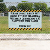 Gelieve een masker te Draag Spandoek (Insitu)