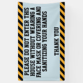 Gelieve een masker te Draag Spandoek (Verticaal)