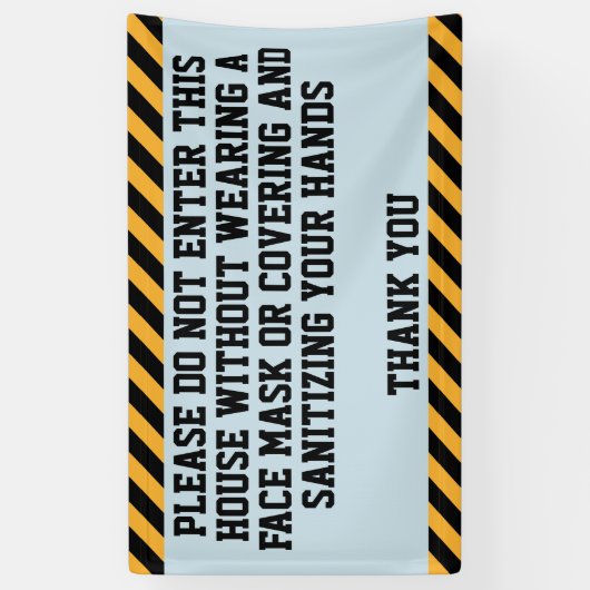 Gelieve een masker te Draag Spandoek (Verticaal)