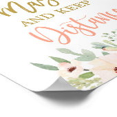 Gelieve een maskersucculenteken-teken te draag poster (Hoek)