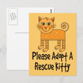 Gelieve een reddingsputje te kiezen briefkaart (Voorkant / Achterkant)