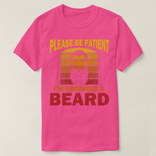 Gelieve een volledig gekaarde baard te kweken. t-shirt (Design voorkant)