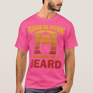Gelieve een volledig gekaarde baard te kweken. t-shirt