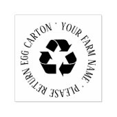 Gelieve Eierkartonnen Zelfinkende Rubber Stempel T (Design)