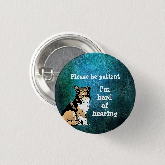 Gelieve geduldig te zijn: im hard van ronde button 3,2 cm (Voorkant /achterkant)