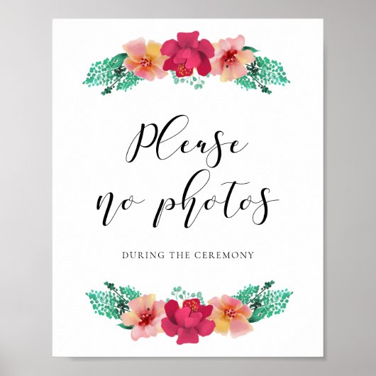 Gelieve geen foto's te maken met een bruiloft met  poster (Voorkant)