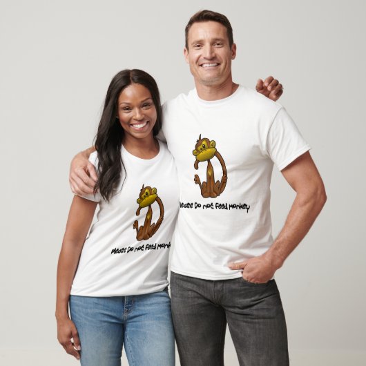 Gelieve geen Monkey te eten T-shirt (Unisex)