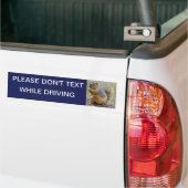 Gelieve geen tekst te schrijven bumpersticker (Op Truck)