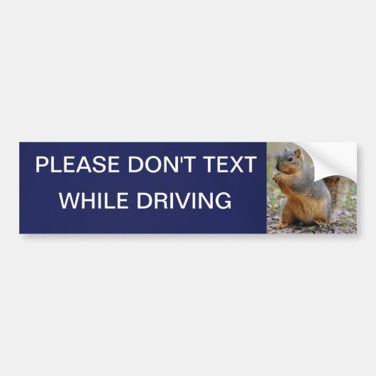 Gelieve geen tekst te schrijven bumpersticker (Voorkant)