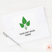 Gelieve geen water Stickers - Planten (Envelop)