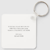 Gelieve het adres van de Autism-bewustwording van  Sleutelhanger (Achterkant)