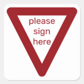 gelieve hier stickers te ondertekenen (Voorkant)