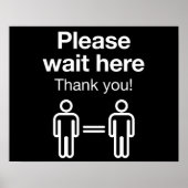 Gelieve hier te wachten poster (Voorkant)