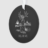 Gelieve Jackalope Cryptid Rabbit Bunny Apparel Ornament (voorkant)