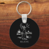 Gelieve Jackalope Cryptid Rabbit Bunny Apparel Sleutelhanger (Voorkant)
