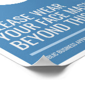 Gelieve je gezichtsmasker te Draag Poster (Hoek)