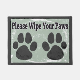 Gelieve je poten te wissen deurmat