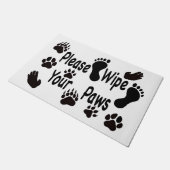 Gelieve je poten te wissen deurmat (Schuin)