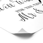 Gelieve je trouwbord te verlaten foto afdruk (Hoek)