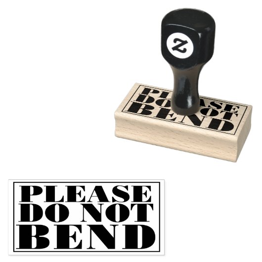 Gelieve Kunstwerk Niet Te Buigen Papier Envelope B Rubberstempel (Gestempeld)