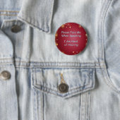 Gelieve me te Buttonnen Ronde Button 5,7 Cm (In situ)