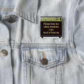 Gelieve mij te voelen bij de Button van de ampère (In situ)