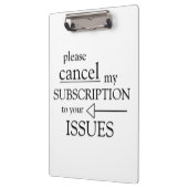 Gelieve mijn abonnement op je problemen op te zegg klembord (Links)