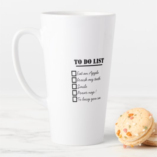 Gelieve mijn abonnement op je problemen op te zegg latte mok (In situ)