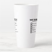 Gelieve mijn abonnement op je problemen op te zegg latte mok (Voorkant)