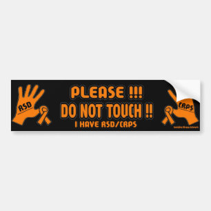 GELIEVE NIET AAN TE SLUITEN!! ...RSD/CRPS BUMPERSTICKER