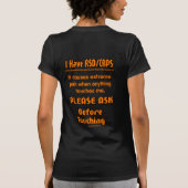 GELIEVE NIET AAN TE SLUITEN!! ...RSD/CRPS T-SHIRT (Achterkant)