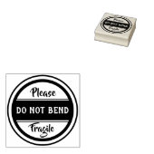 gelieve NIET TE BUIGEN breekbaar Rubberstempel (Gestempeld)