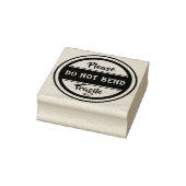gelieve NIET TE BUIGEN breekbaar Rubberstempel (Stempel)