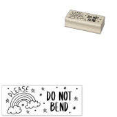 Gelieve niet te buigen, verpakking rubberstempel (Gestempeld)