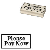 Gelieve nu te betalen rubber stempel (Gestempeld)