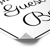 Gelieve ons gastenboek te ondertekenen poster (Hoek)