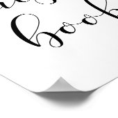 Gelieve ons trouwbord te ondertekenen poster (Hoek)