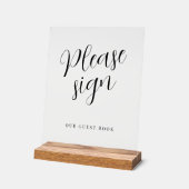 Gelieve ons trouwgastenboek acrylaat te tekenen acryl bord (Hoek)