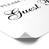 Gelieve onze gastenboekafdruk te ondertekenen. Zom Poster (Hoek)