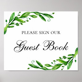 Gelieve onze gastenboekafdruk te ondertekenen. Zom Poster