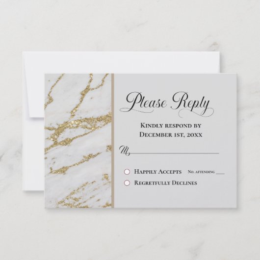 Gelieve RSVP Classic White te beantwoorden met Gol (Voorkant)