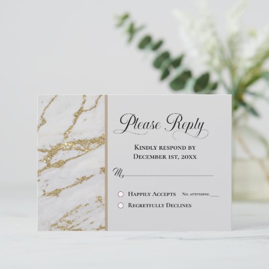 Gelieve RSVP Classic White te beantwoorden met Gol (Staand voorkant)