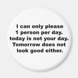 Gelieve slechts 1 persoon magneet