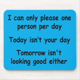 Gelieve slechts één persoon te verzoeken muismat