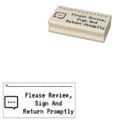 "Gelieve snel te Reviewen, te ondertekenen en teru Rubberstempel (Gestempeld)