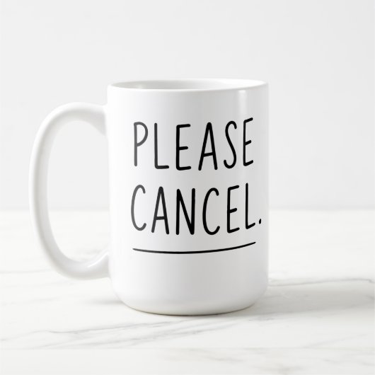 Gelieve te Annuleren - Grappige Introvert Kop (Links)