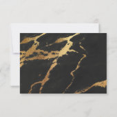 Gelieve te antwoorden RSVP Classic Black met Goude (Achterkant)